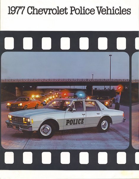 Image of the 1977 Chevrolet Police Brochure page 1